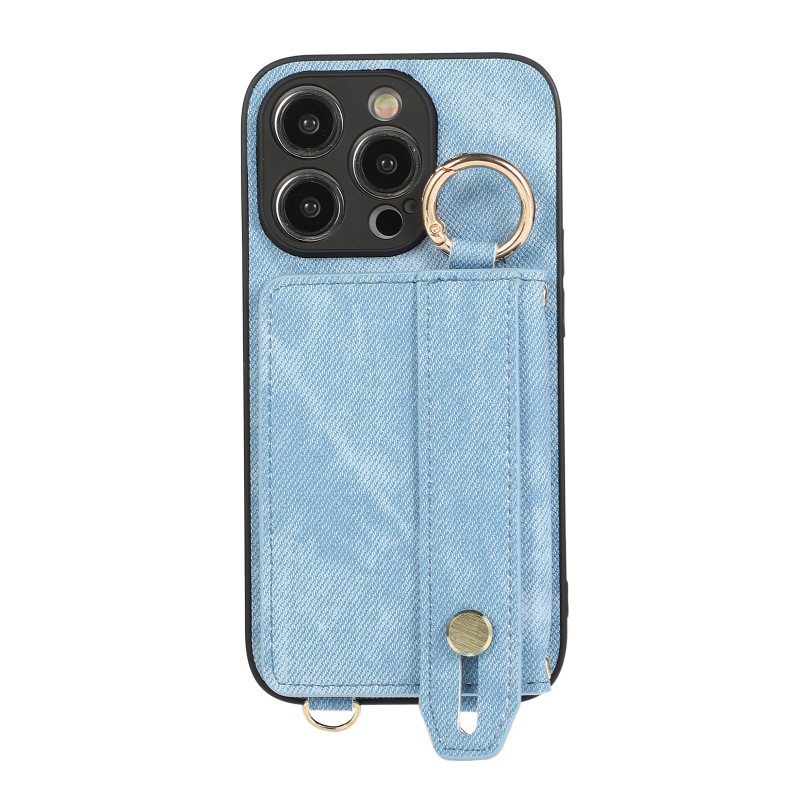 Suitable for Crossbody iPhone Case with Wrist Strap, Card Slot